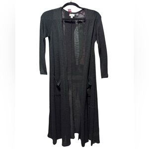 LuLaRoe Sarah Black Long Cardigan